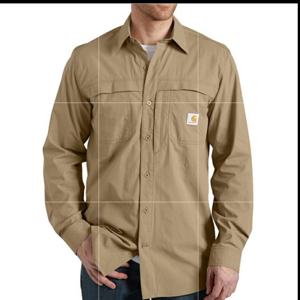 Carhartt Button Down Force Mandan Shirt, Size XL